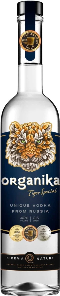 Водка "Organika" Tiger Special,  0.5 л
