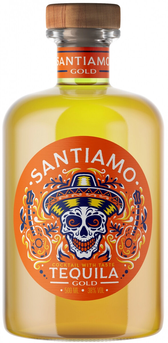 Текила "Santiamo" Gold,  0.5 л