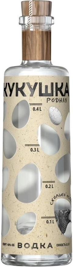 Водка "Кукушка" Родная,  0.5 л