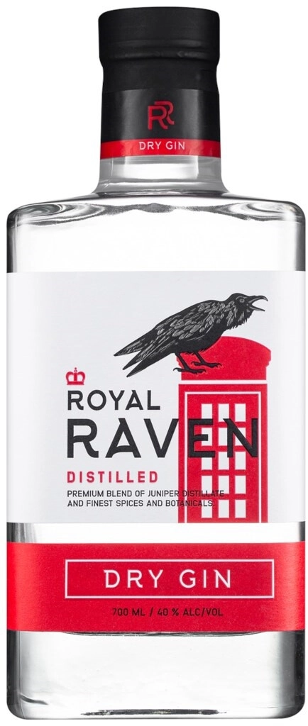 Джин "Royal Raven" Dry Gin,  0.7 л