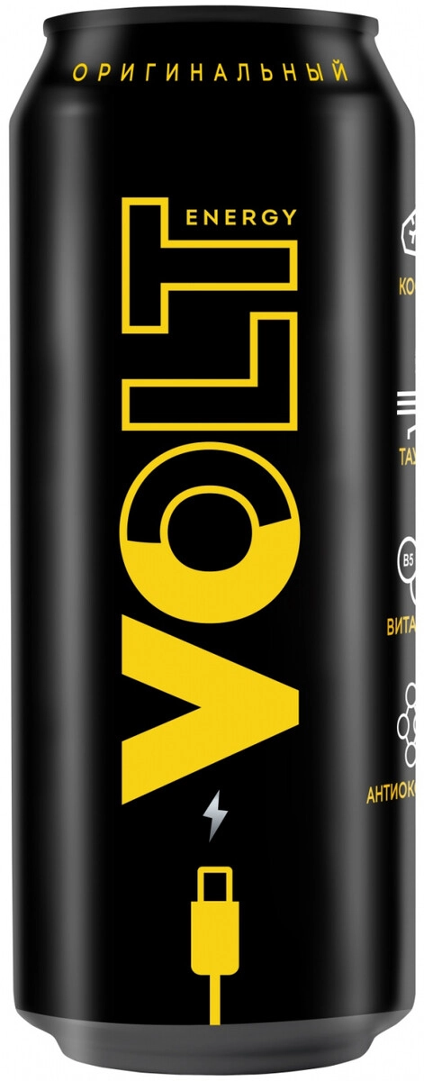 Энергетический напиток "Volt Energy" Original, Energy Drink, in can,  0.45 л