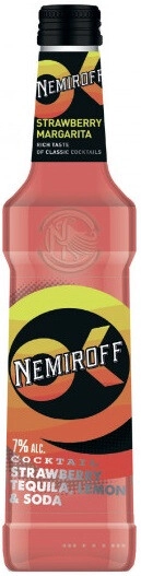 Пивной напиток "Nemiroff" Strawberry, Tequila & Lemon,  0.33 л