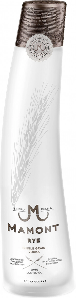 Водка "Mamont" Rye,  0.7 л