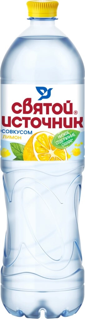Вода "Святой Источник" Негазированная Лимон, в пластиковой бутылке,  1.5 л