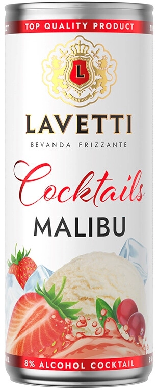 Сидр "Lavetti" Malibu, in can,  250 мл