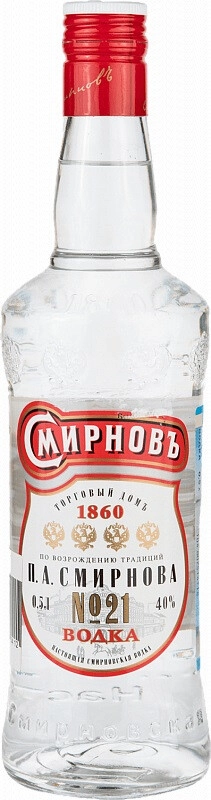 Водка "Смирновъ №21",  0.5 л