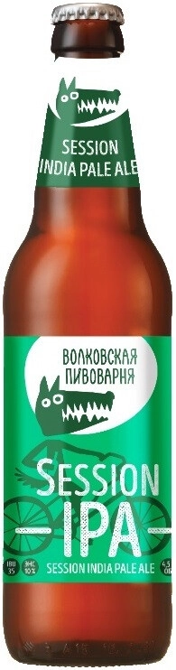 Пиво Волковская пивоварня, Сэшн ИПА,  0.45 л