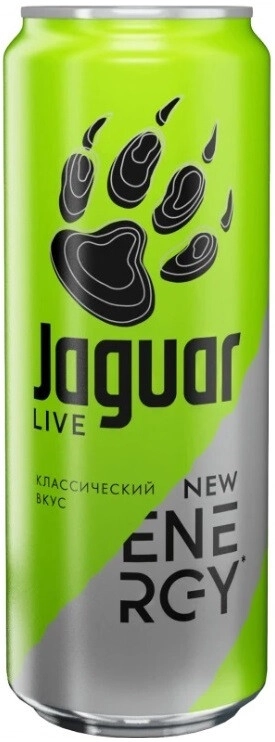 Вода "Jaguar" Live New Energy Drink, in can,  0.45 л