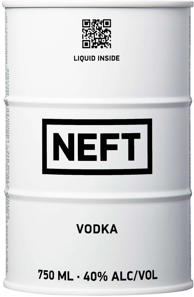 Водка "Neft", white barrel,  0.75 л