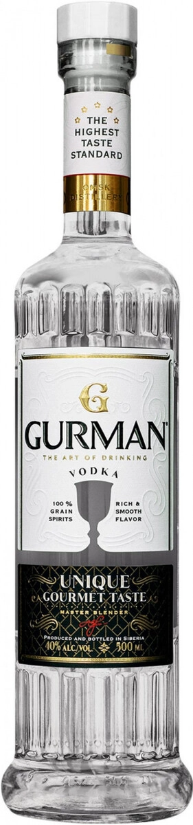 Водка "Gurman" The Art of Drinking,  0.5 л