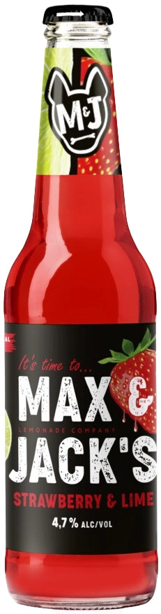 Пивной напиток "Max & Jack's" Strawberry & Lime,  400 мл