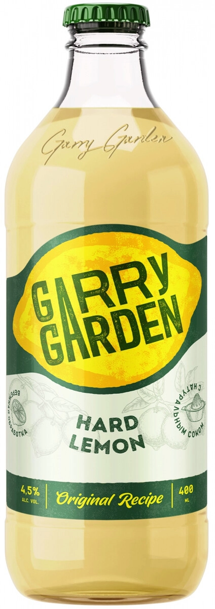 Пиво "Garry Garden" Hard Lemon,  400 мл