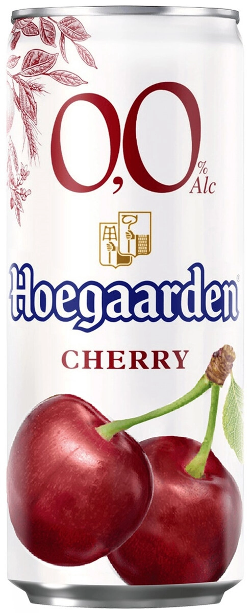 Пивной напиток "Hoegaarden" Cherry Non Alcoholic, in can,  0.33 л