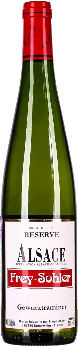 Вино Frey-Sohler, Gewurztraminer Reserve, Alsace AOC, 2022