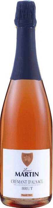 Игристое вино Henri Martin et Fils, Cremant d'Alsace AOC Rose Brut