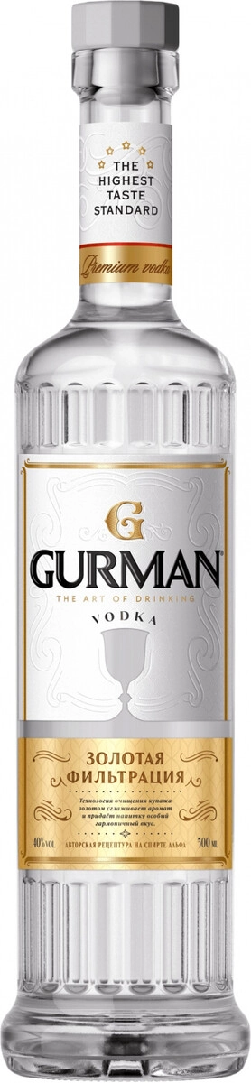 Водка "Gurman" The Art of Drinking Osobaya,  0.5 л