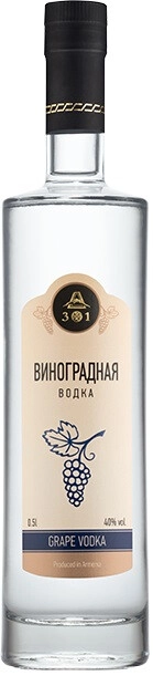 Водка А301, Виноградная,  0.5 л