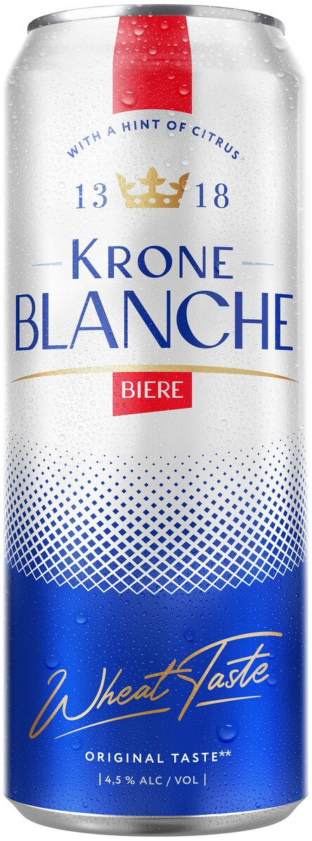Пиво "Krone" Blanche Biere, in can,  0.45 л