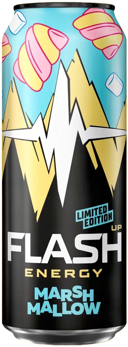 Энергетический напиток "Flash Up" Energy, Marshmallow, Energy Drink, in can,  0.45 л