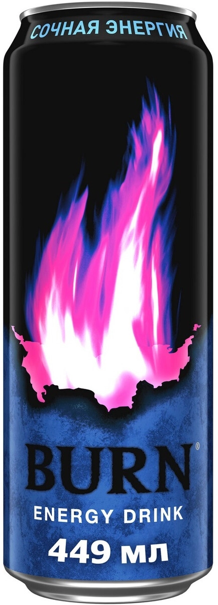 Энергетический напиток "Burn" Juicy Energy, Energy Drink, in can,  0.449 л