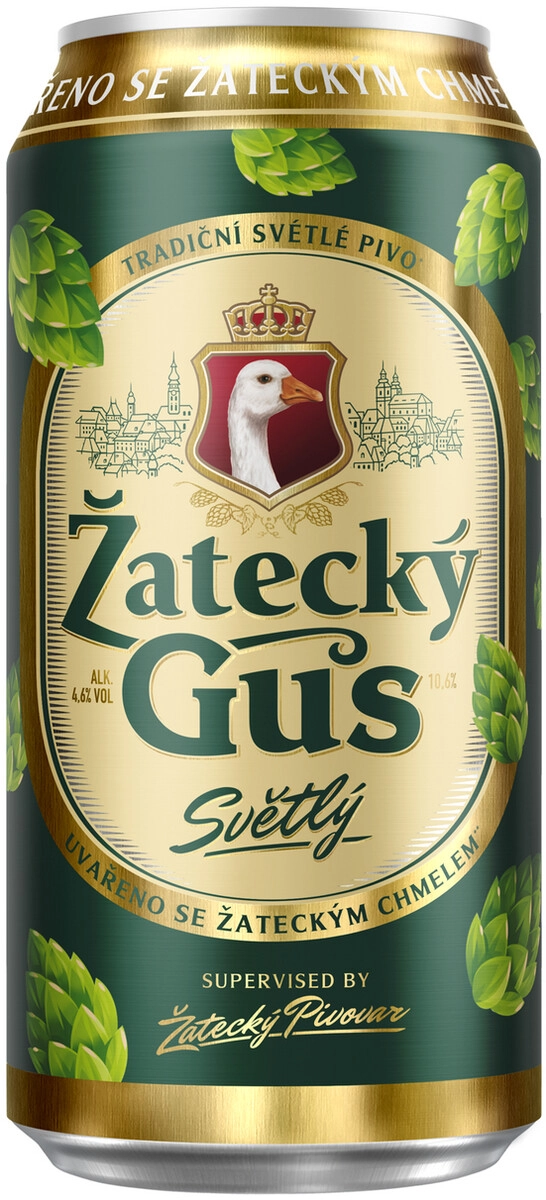 Пиво "Zatecky Gus" Svetle, in can,  0.9 л