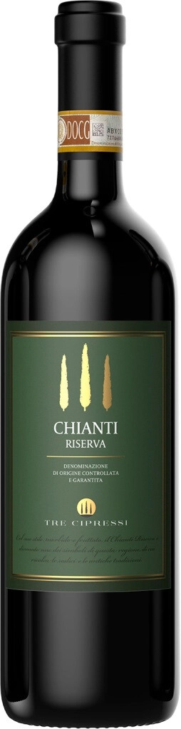 Вино "Tre Cipressi" Chianti Riserva DOCG, 2022
