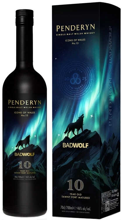 Виски Penderyn, "Bad Wolf" 10 Years Old, gift box,  0.7 л