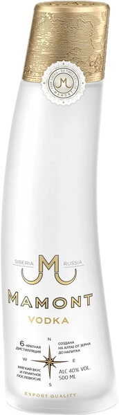 Водка "Mamont",  0.5 л