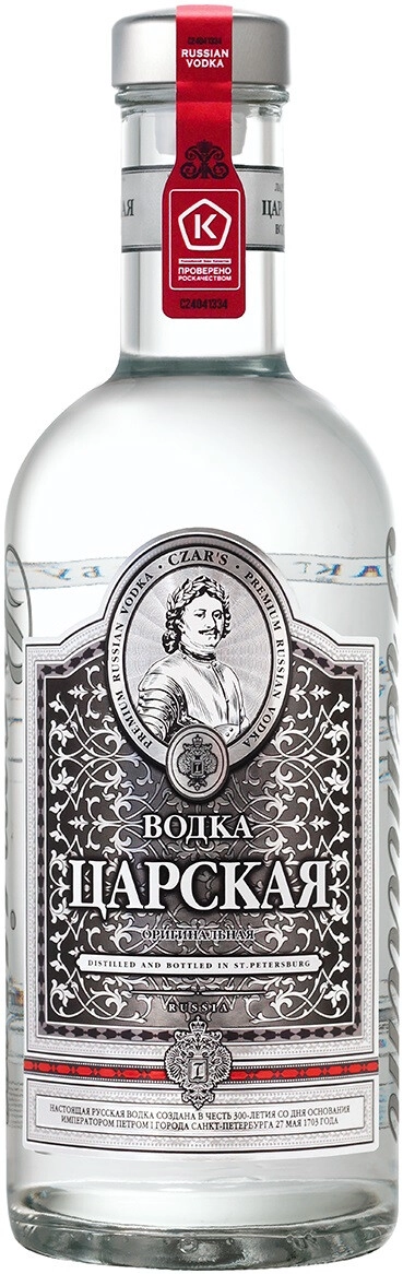 Водка "Царская" Оригинальная,  0.7 л