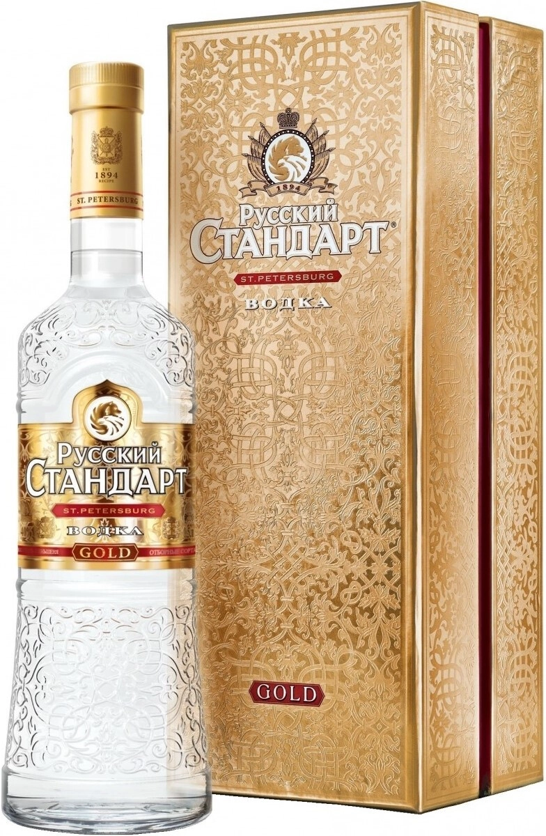Водка "Русский Стандарт" Голд, в подарочной коробке,  0.7 л