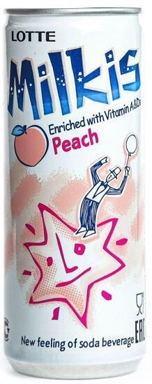 Вода Lotte, "Milkis" Peach, in can,  250 мл