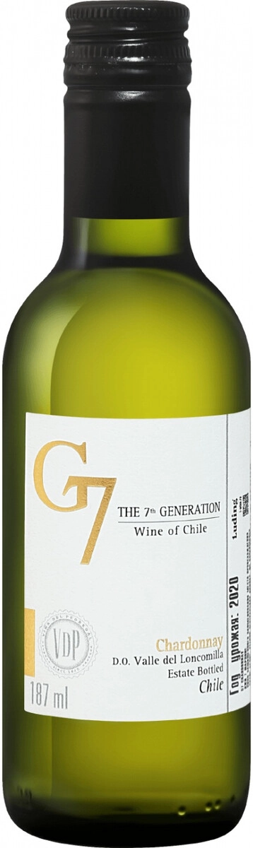 Вино Vina Carta Vieja, "G7" Chardonnay,  187 мл
