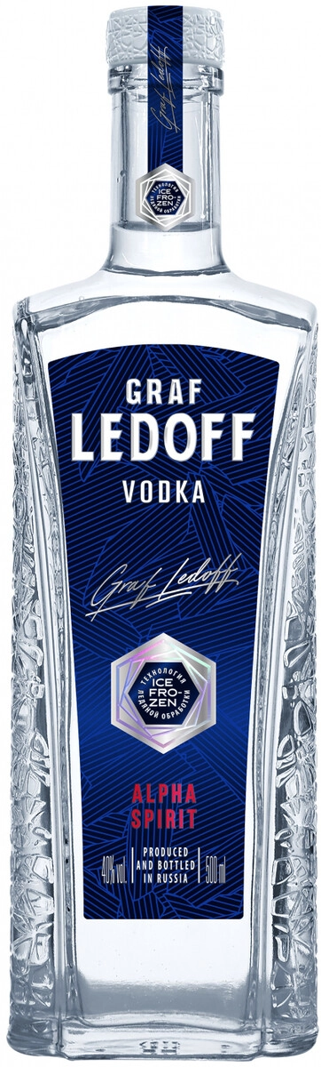 Водка "Graf Ledoff",  0.375 л
