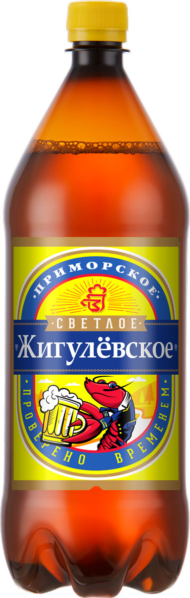 Пиво "Жигулевское Приморское" Светлое, ПЭТ, 1.2 л